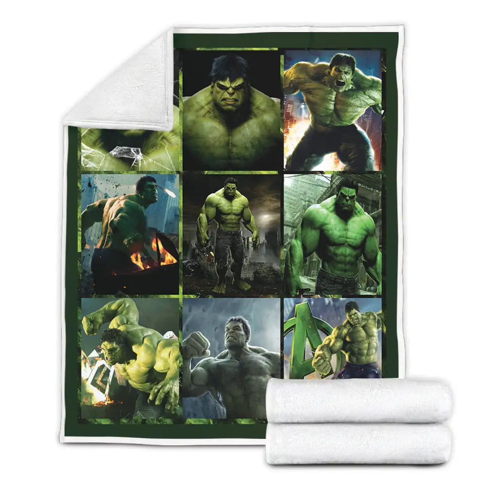 Hulk Superhero Fleece Blanket Gift For Birthday Halloween Christmas