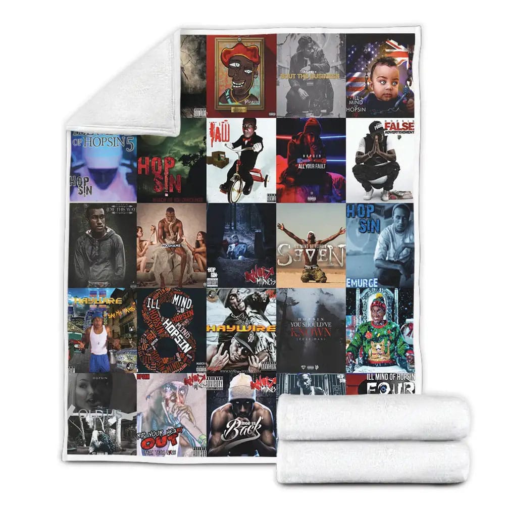 Hopsin Albums Fleece Blanket Gift For Birthday Halloween Christmas