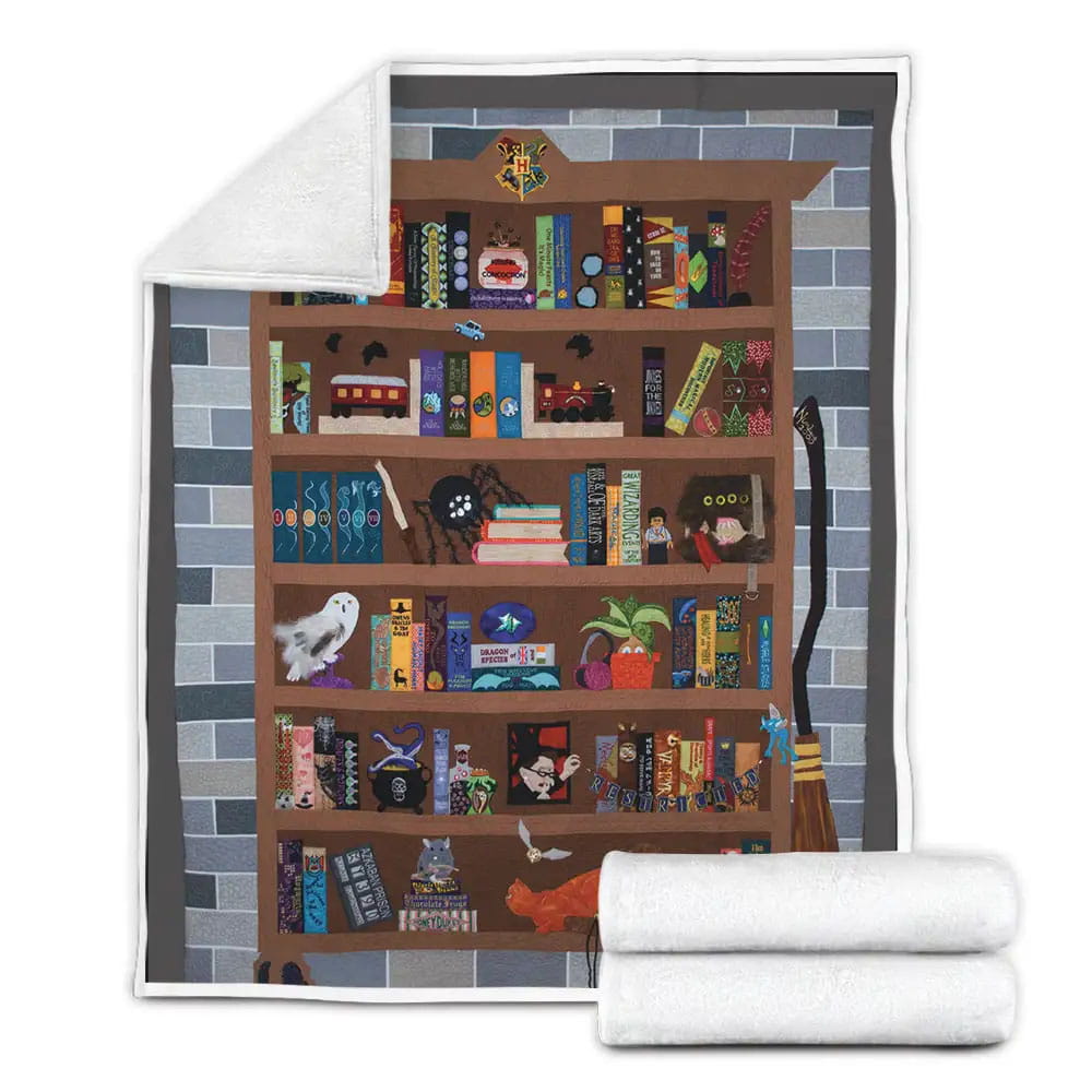 Harry Porter Books Fleece Blanket Gift For Birthday Halloween Christmas