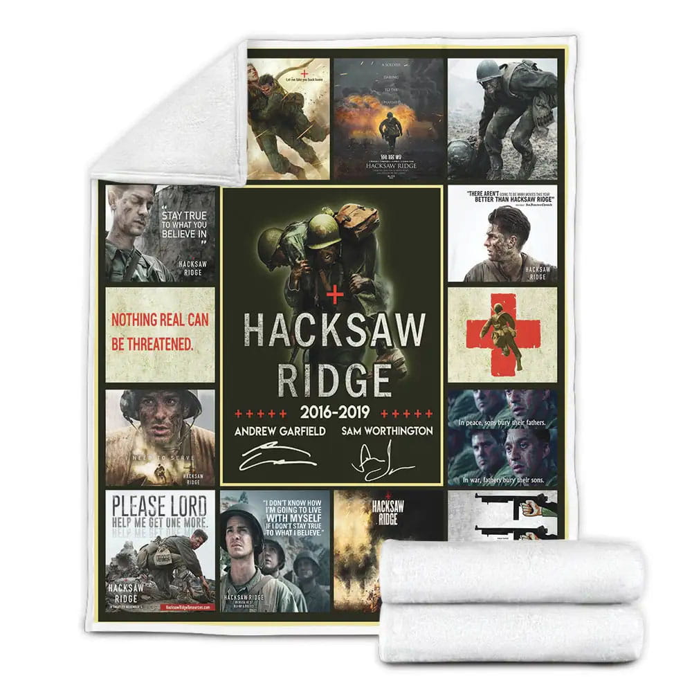 Hacksaw Ridge Fleece Blanket Gift For Birthday Halloween Christmas