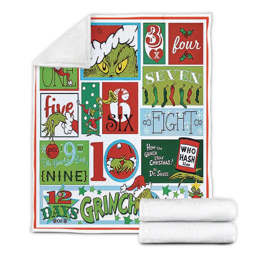 Grinch Fleece Blanket Perfect 