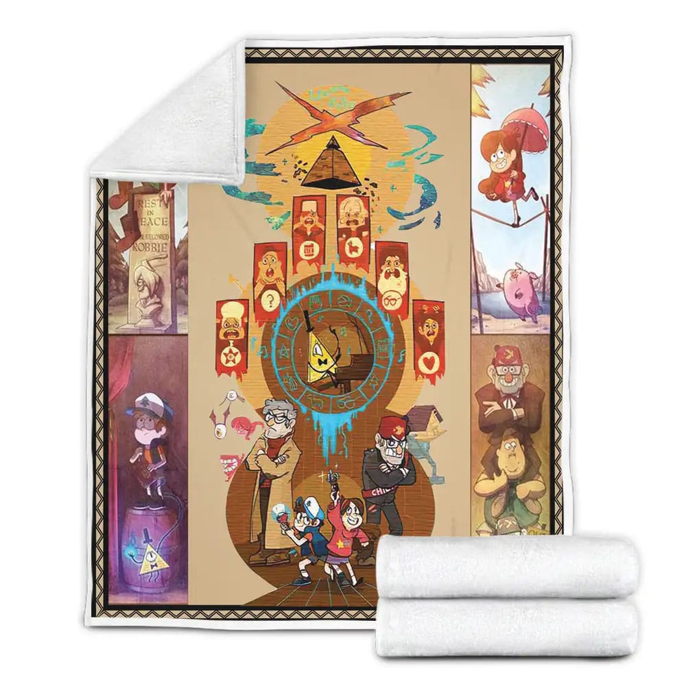 Gravity Falls Fleece Blanket Gift For Birthday Halloween Christmas