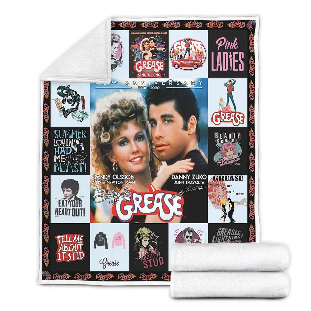Grease Poster Fleece Blanket Perfect 