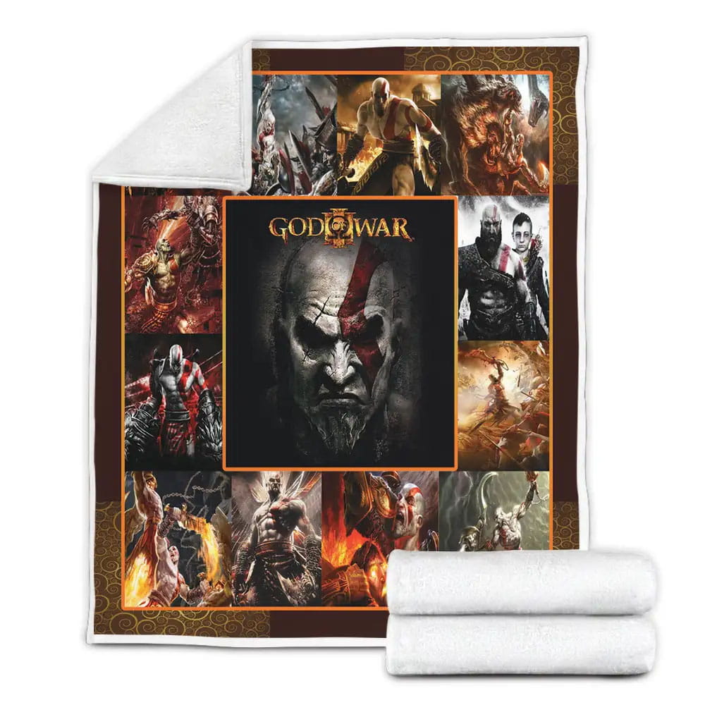 God Of War Game Lover Fleece Blanket Gift For Mothers Day Fathers Day