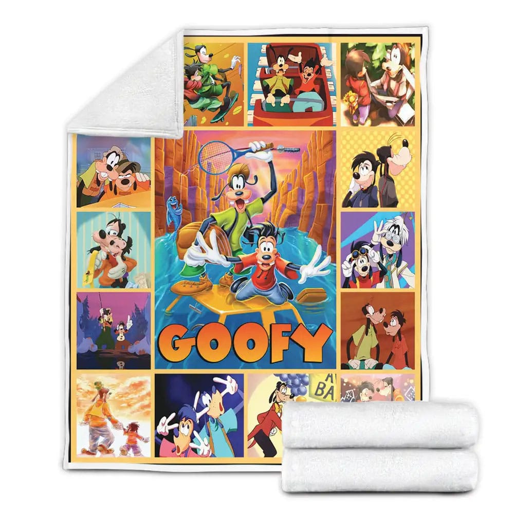 Goofy Fleece Blanket Gift For Wife Husband Besties