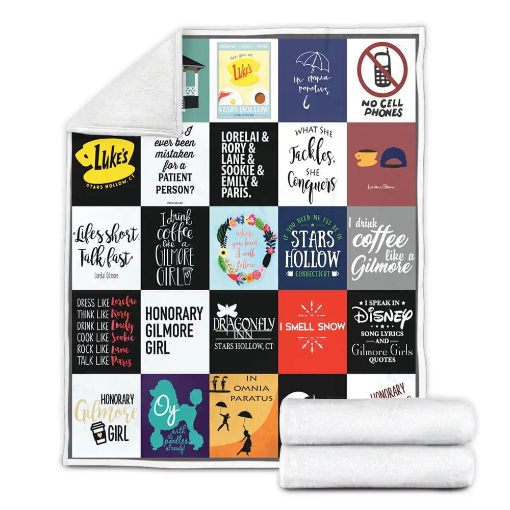 Gilmore Girls Fleece Blanket Gift For Wife Husband Besties