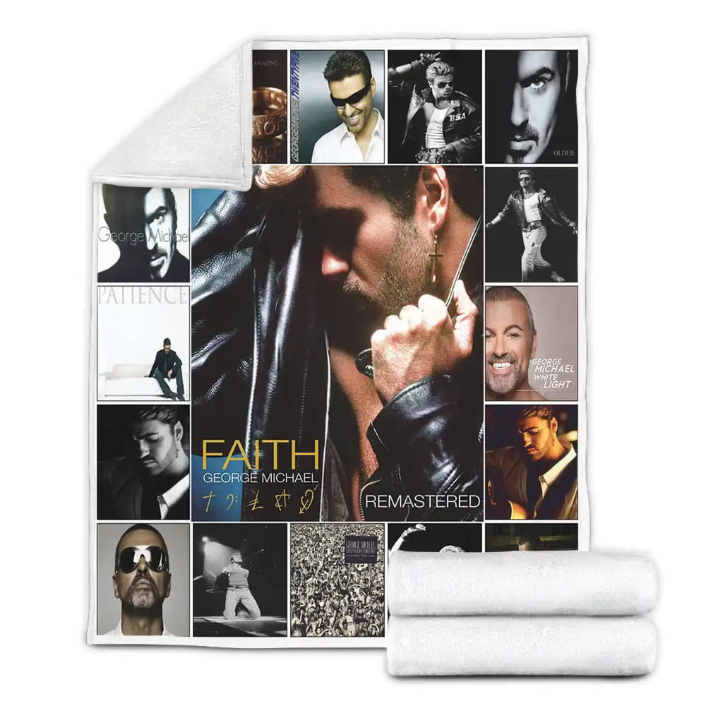 George Michael Fleece Blanket Gift For Birthday Halloween Christmas