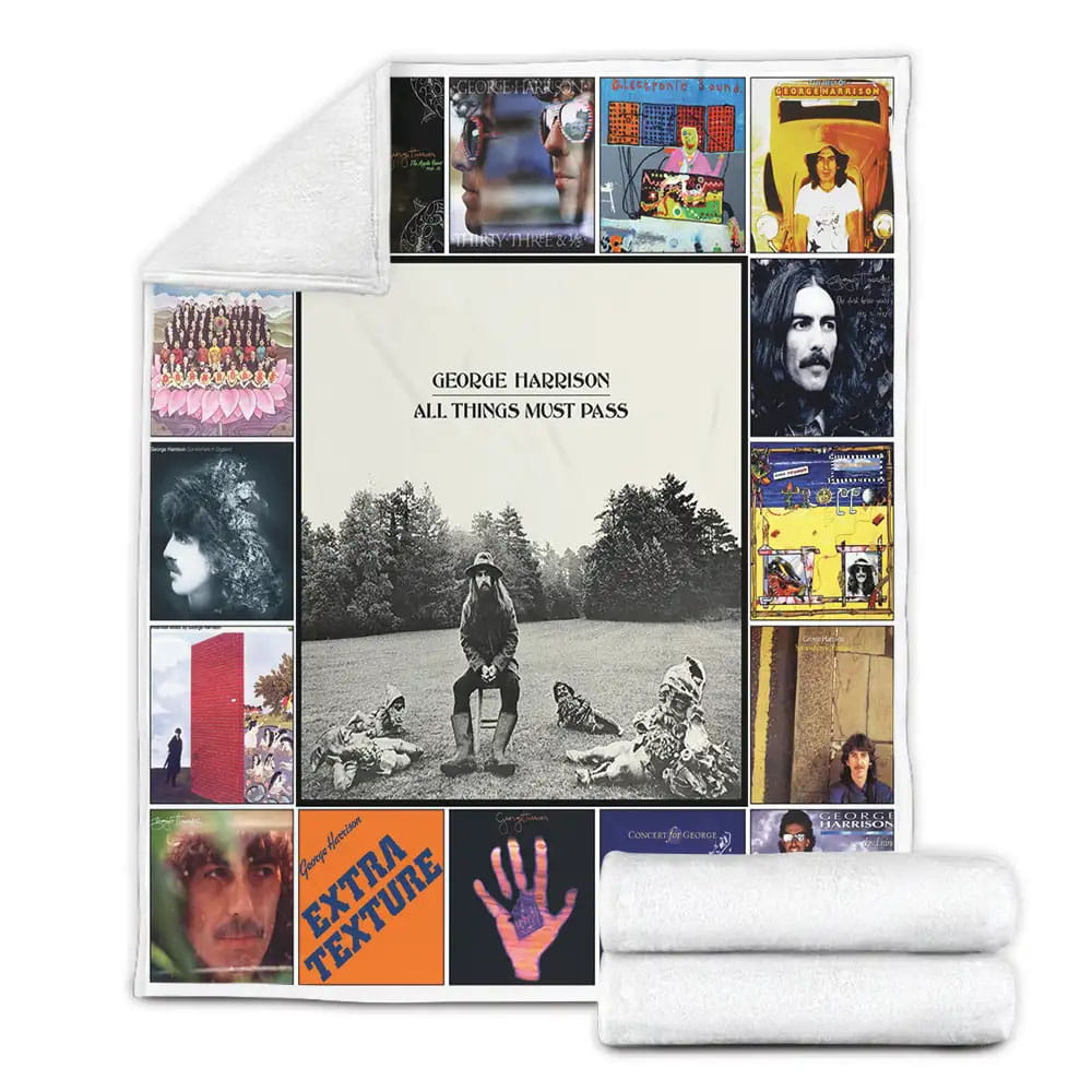 George Harrison Fleece Blanket Gift For Mothers Day Fathers Day