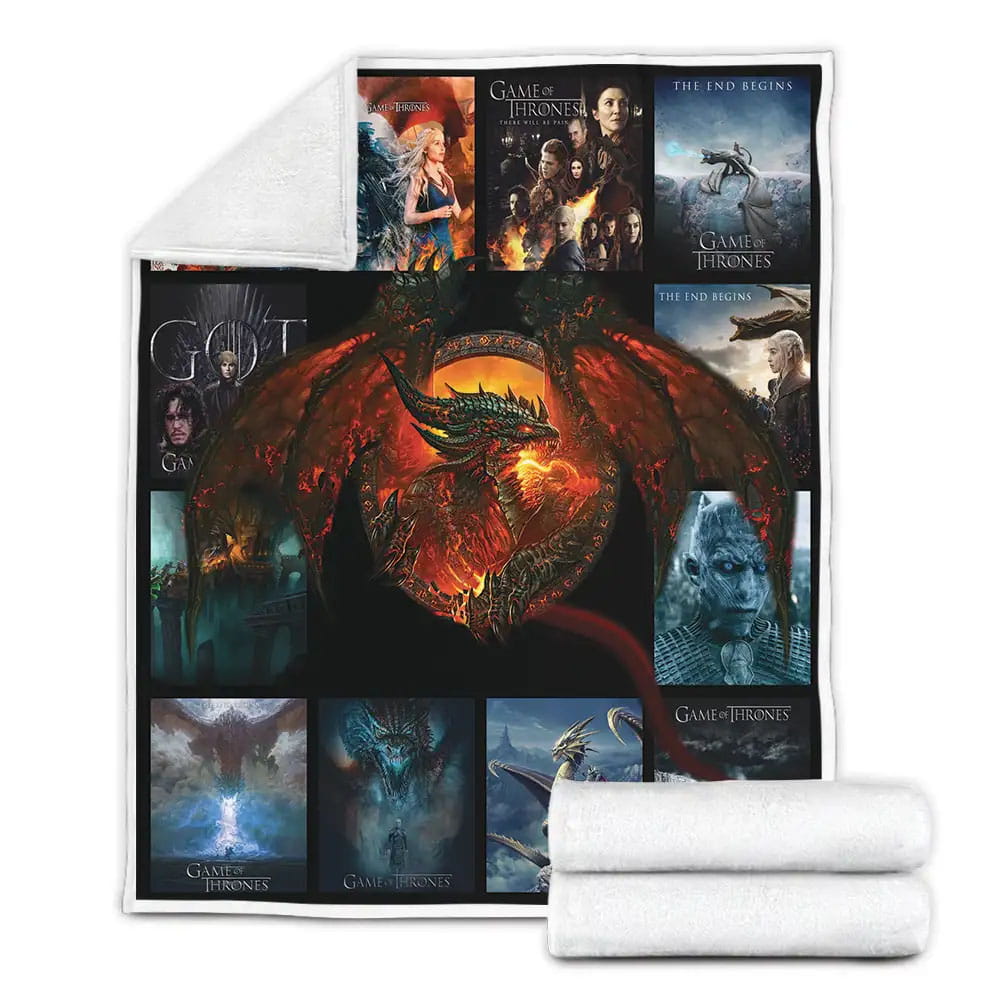 Game Of Thrones Fight Thrones Fleece Blanket Perfect 