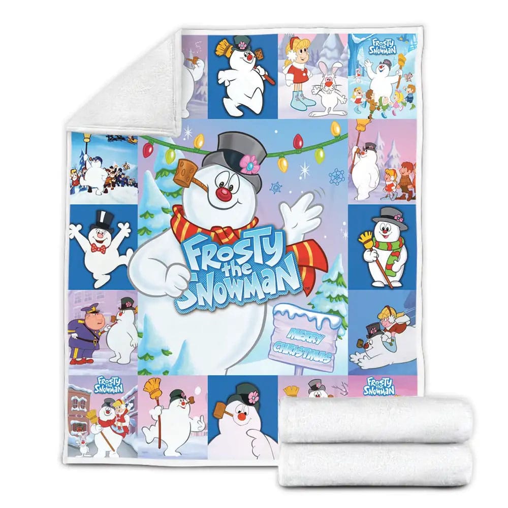 Frosty The Snowman Fleece Blanket Perfect 