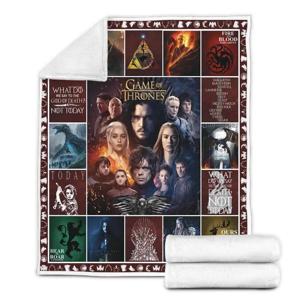 Game Of Thrones Fleece Blanket Gift For Birthday Halloween Christmas
