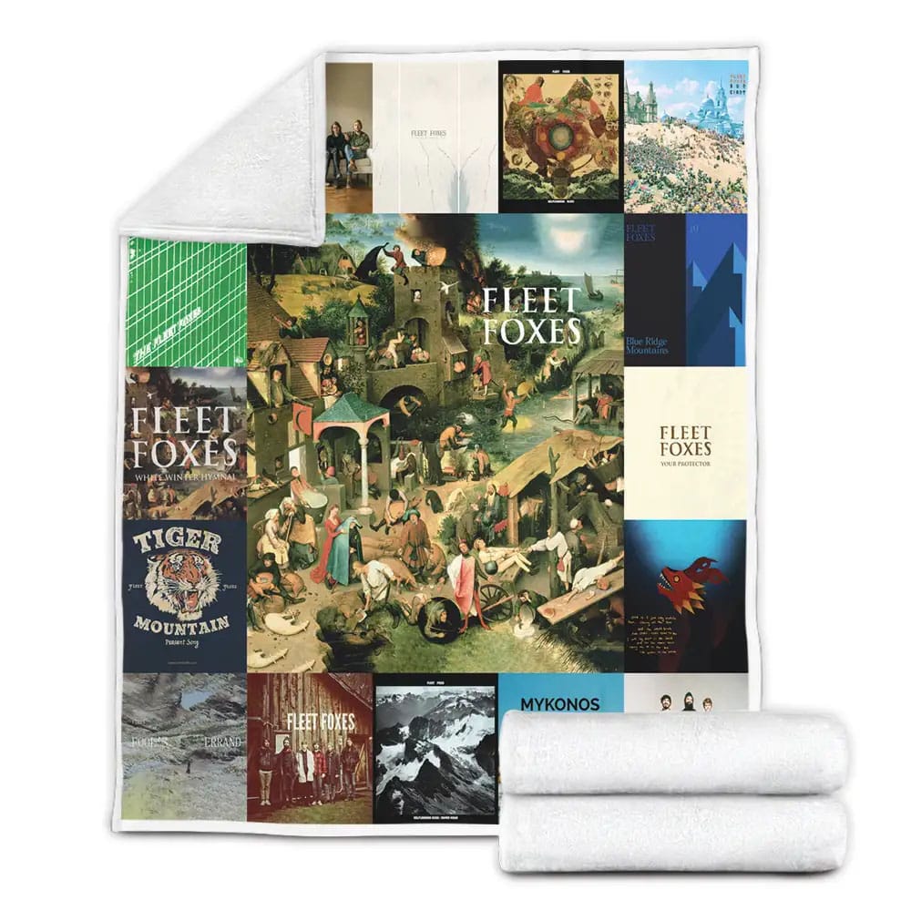 Fleet Foxes Albums Fleece Blanket Gift For Birthday Halloween Christmas