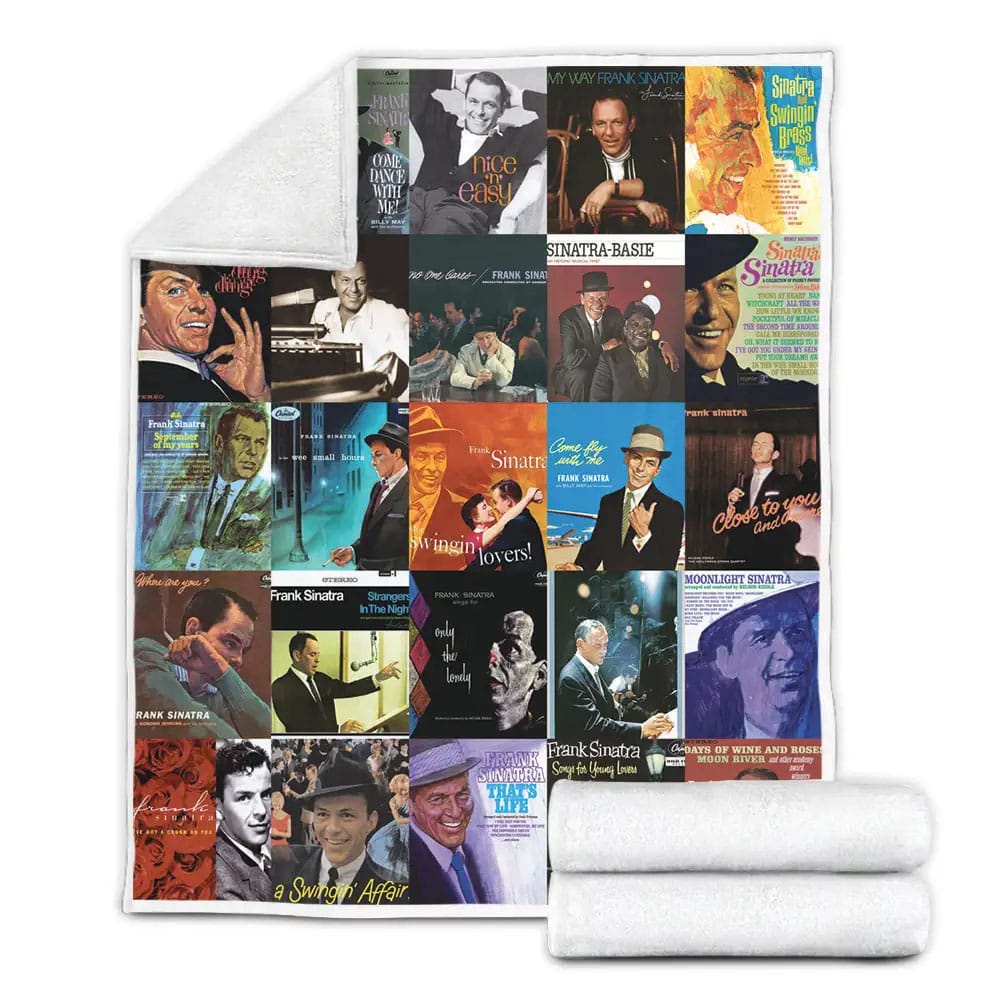 Frank Sinatra Albums Fleece Blanket Perfect 