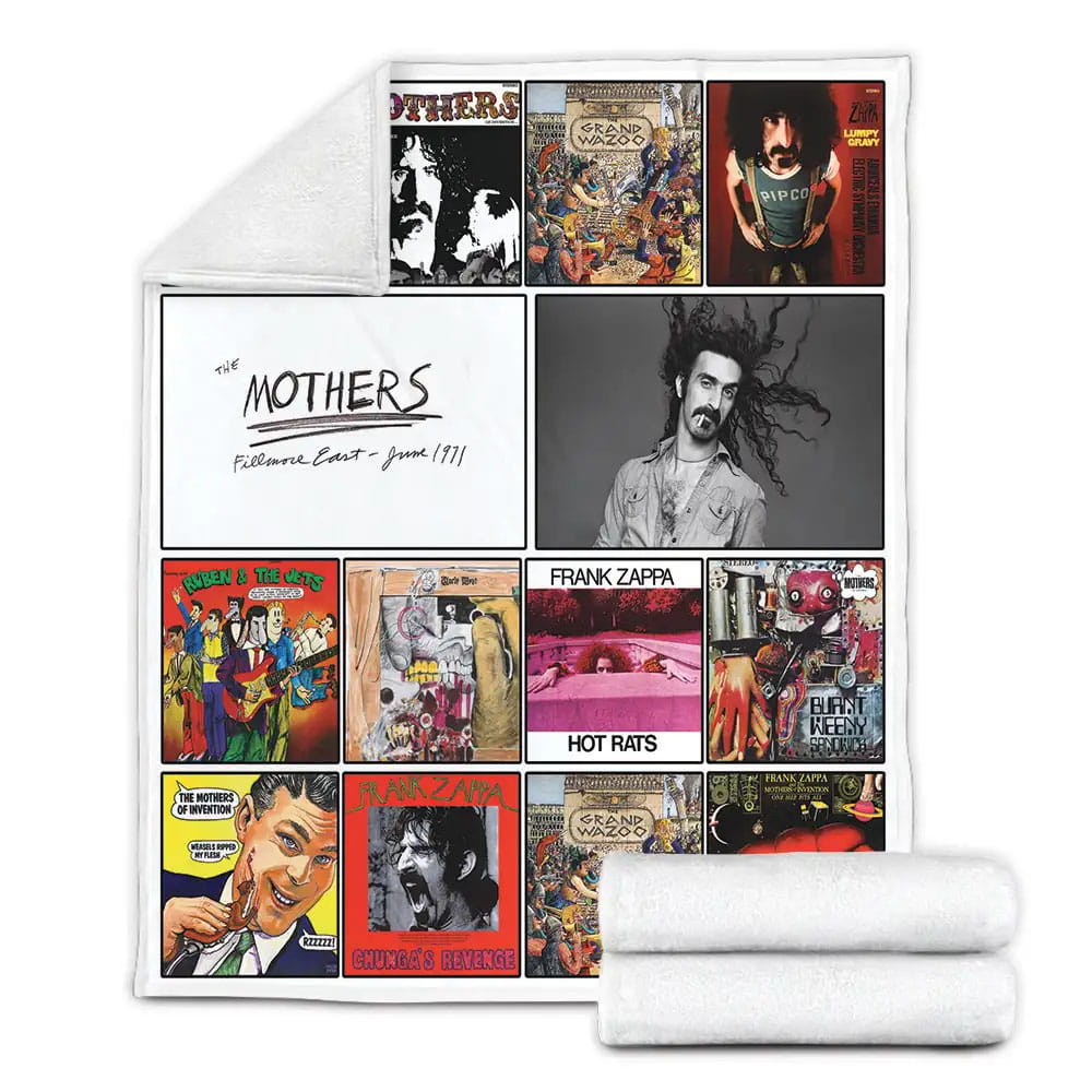 Frank Zappa Album Covers Fleece Blanket Perfect 
