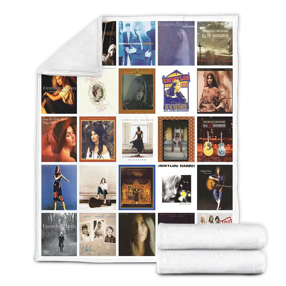 Emmylou Harris Fleece Blanket Gift For Birthday Halloween Christmas