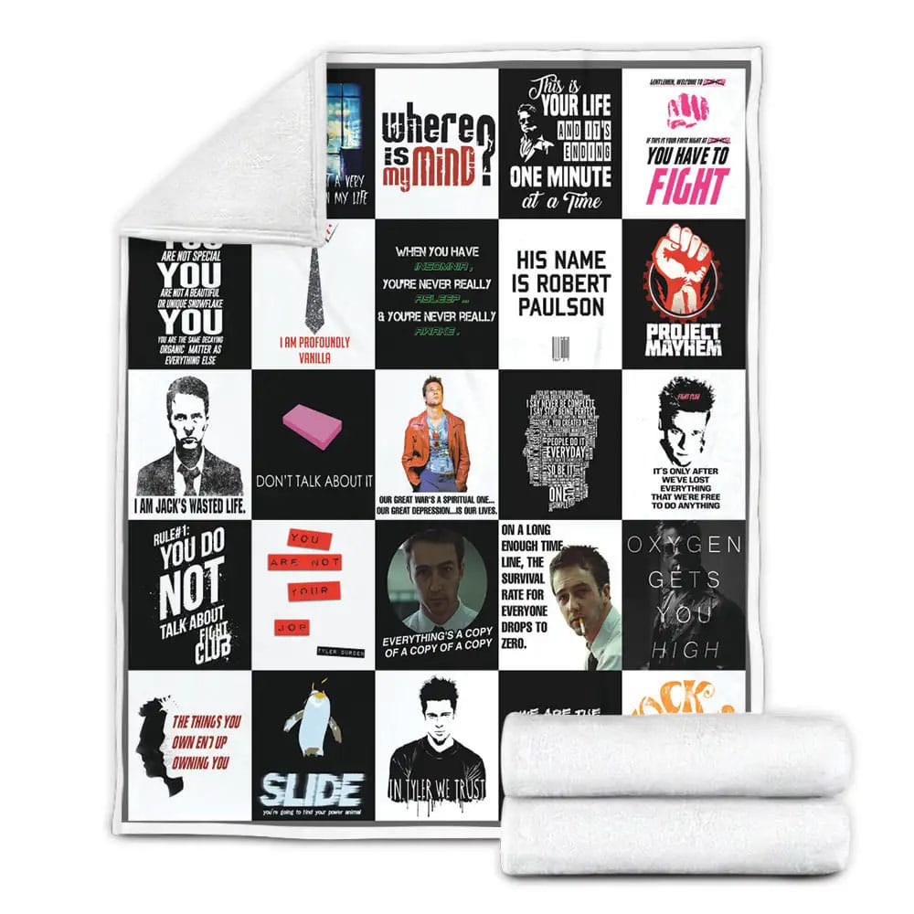 Fight Club Fleece Blanket Perfect 
