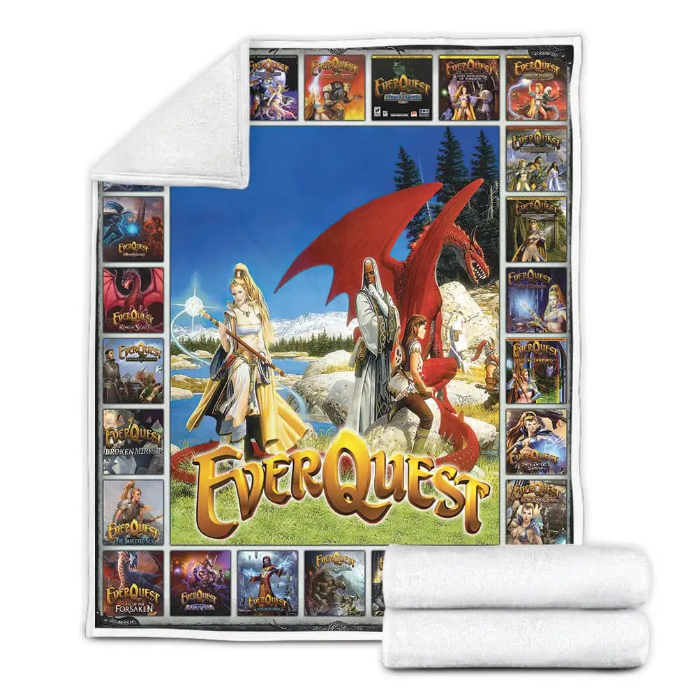Everquest Fleece Blanket Gift For Birthday Halloween Christmas