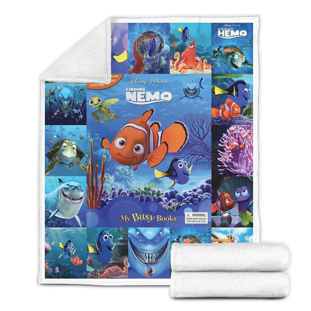 Finding Nemo Fleece Blanket Gift For Birthday Halloween Christmas
