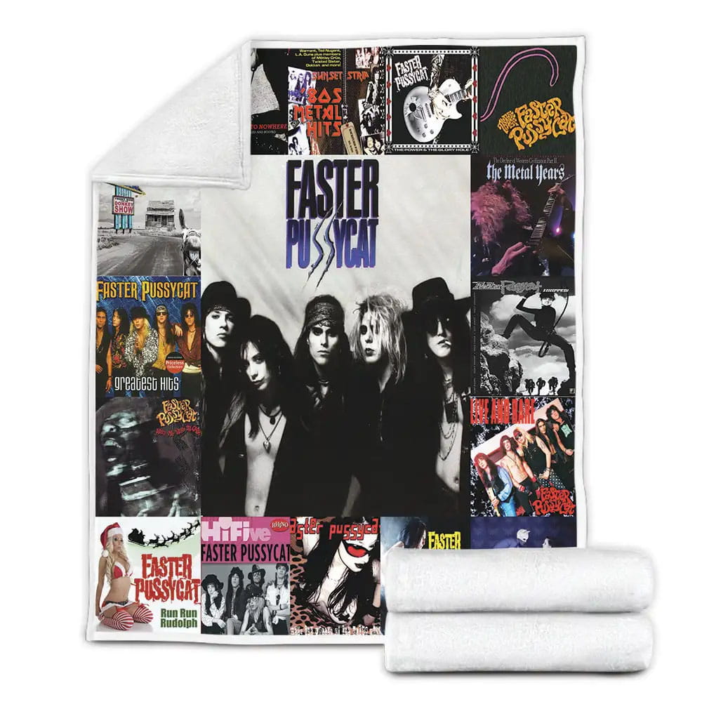Faster Pussycat Fleece Blanket Perfect 