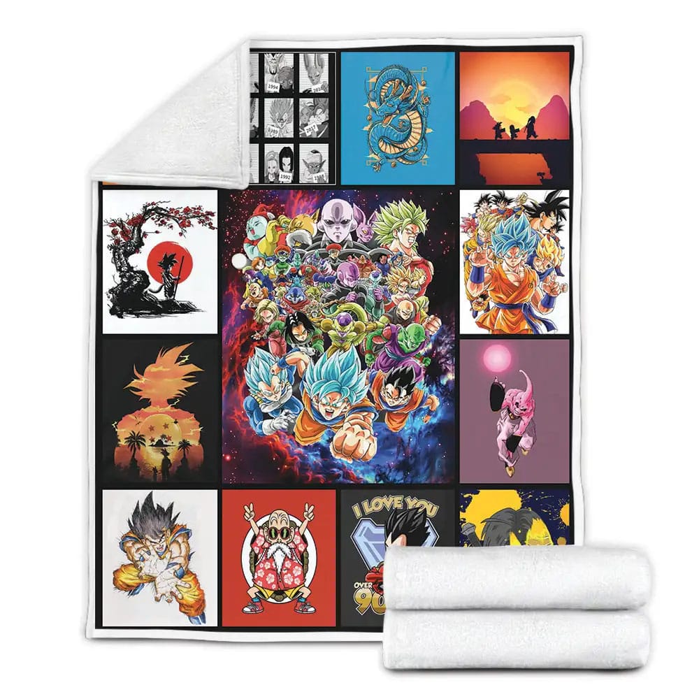 Dragon Ball Fleece Blanket Gift For Birthday Halloween Christmas