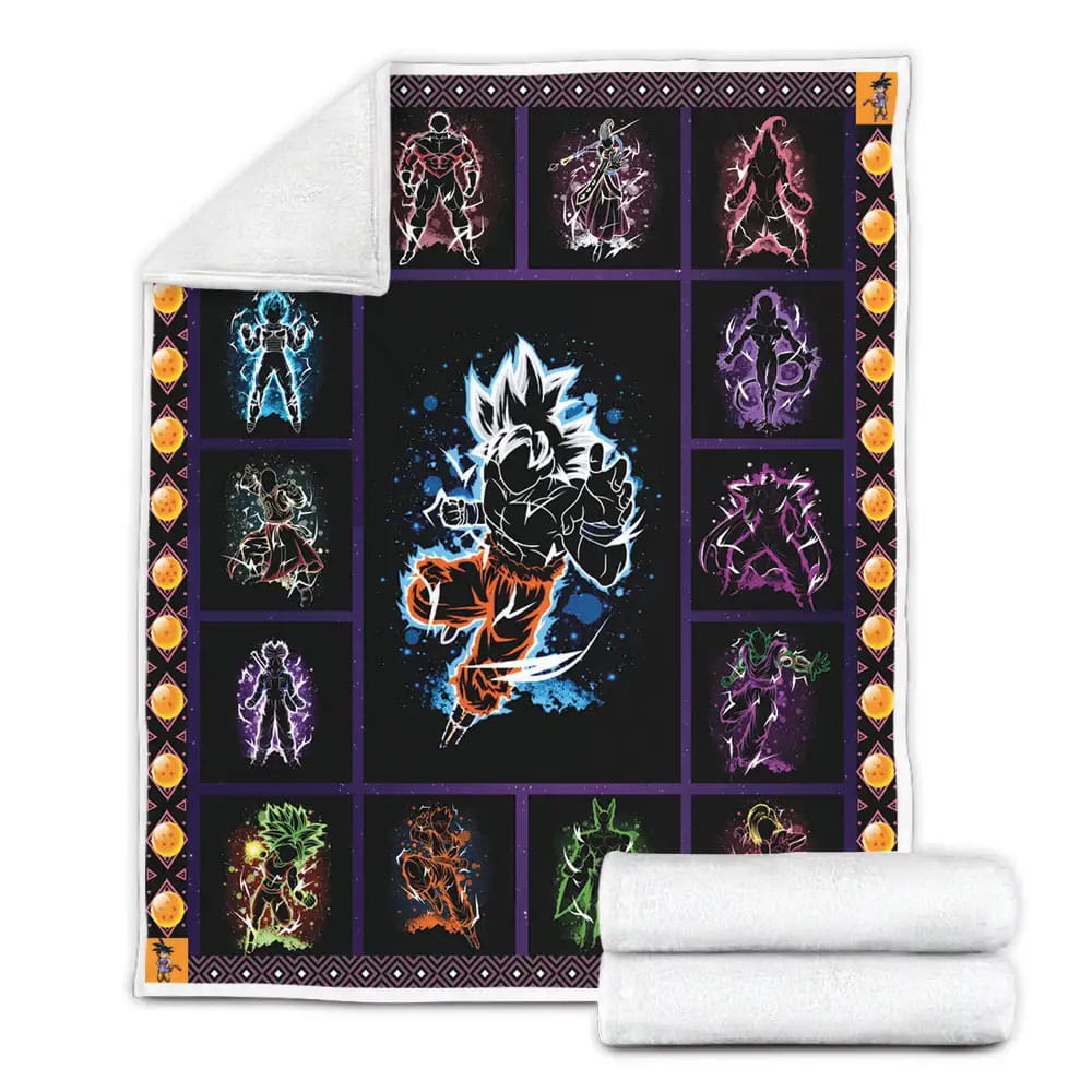 Dragon Ball Goku Art Fleece Blanket Gift For Wife Husband Besties