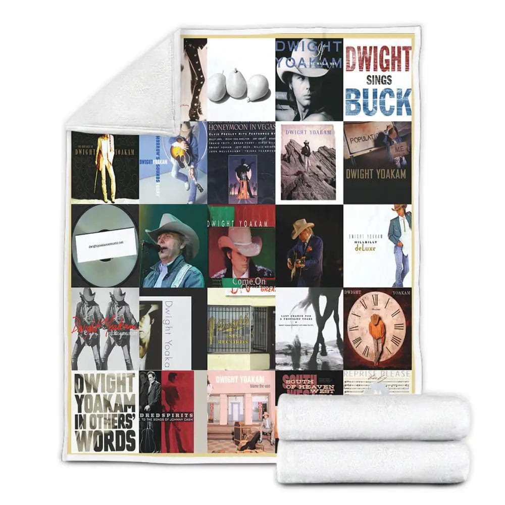 Dwight Yoakam Fleece Blanket Gift For Birthday Halloween Christmas