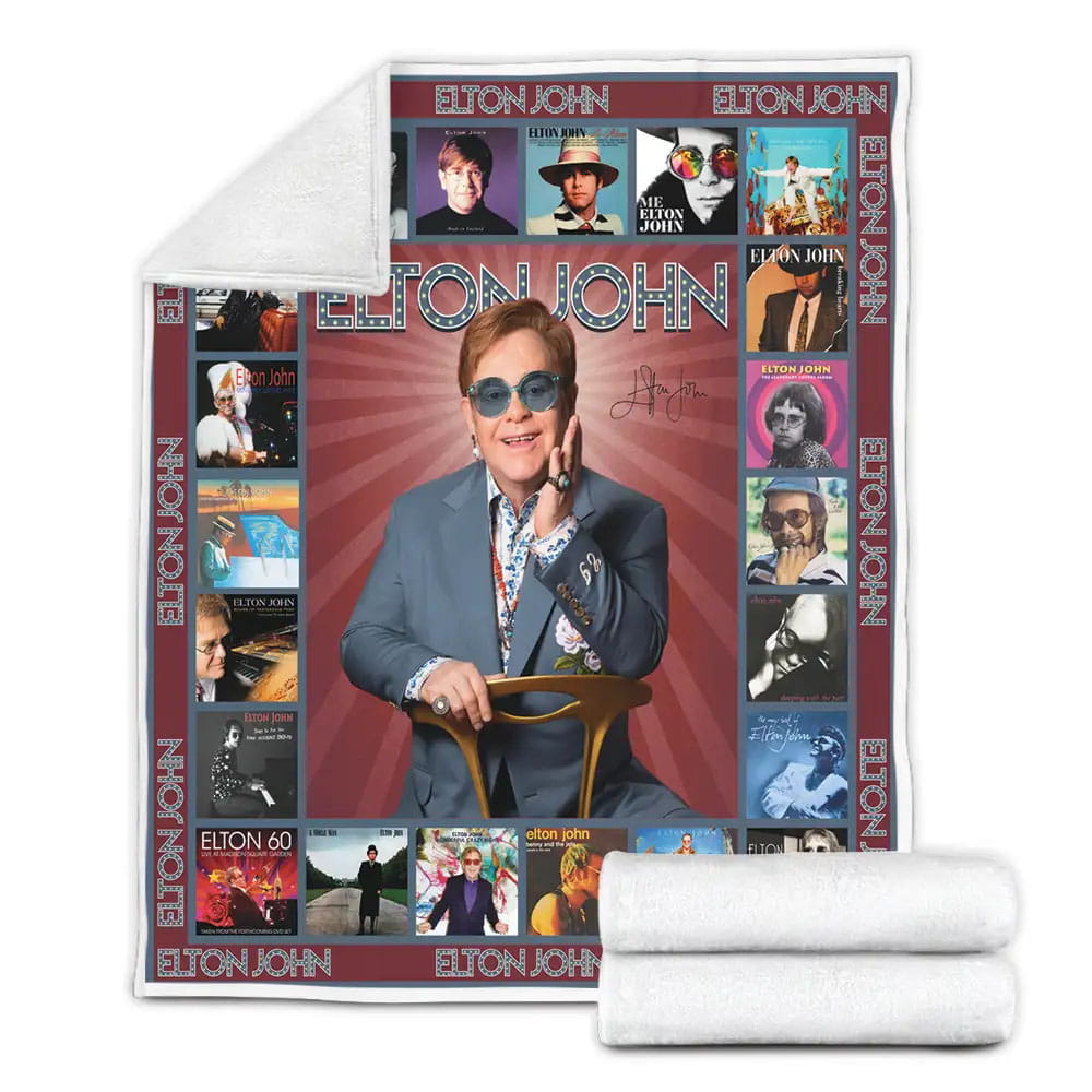 Elton John Fleece Blanket Gift For Wife Husband Besties
