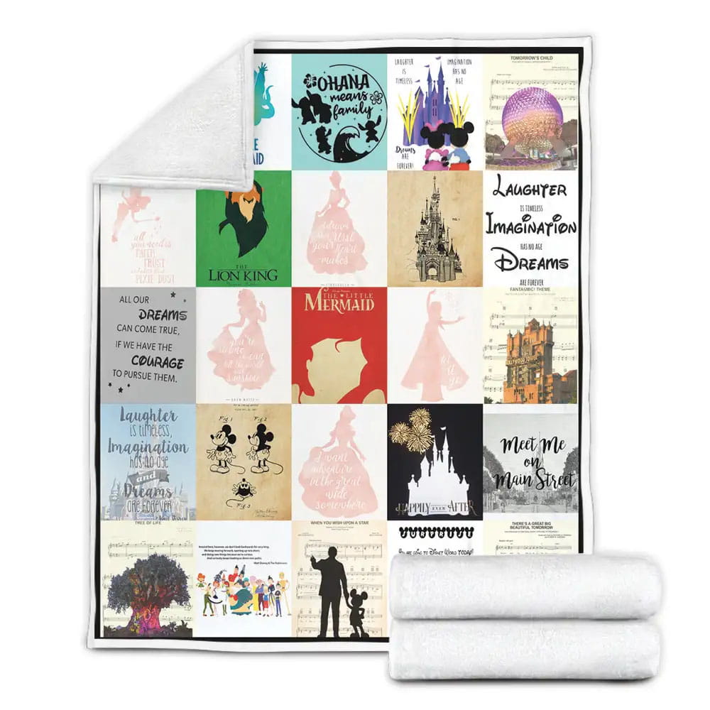Disney Fleece Blanket Gift For Wife Husband Besties