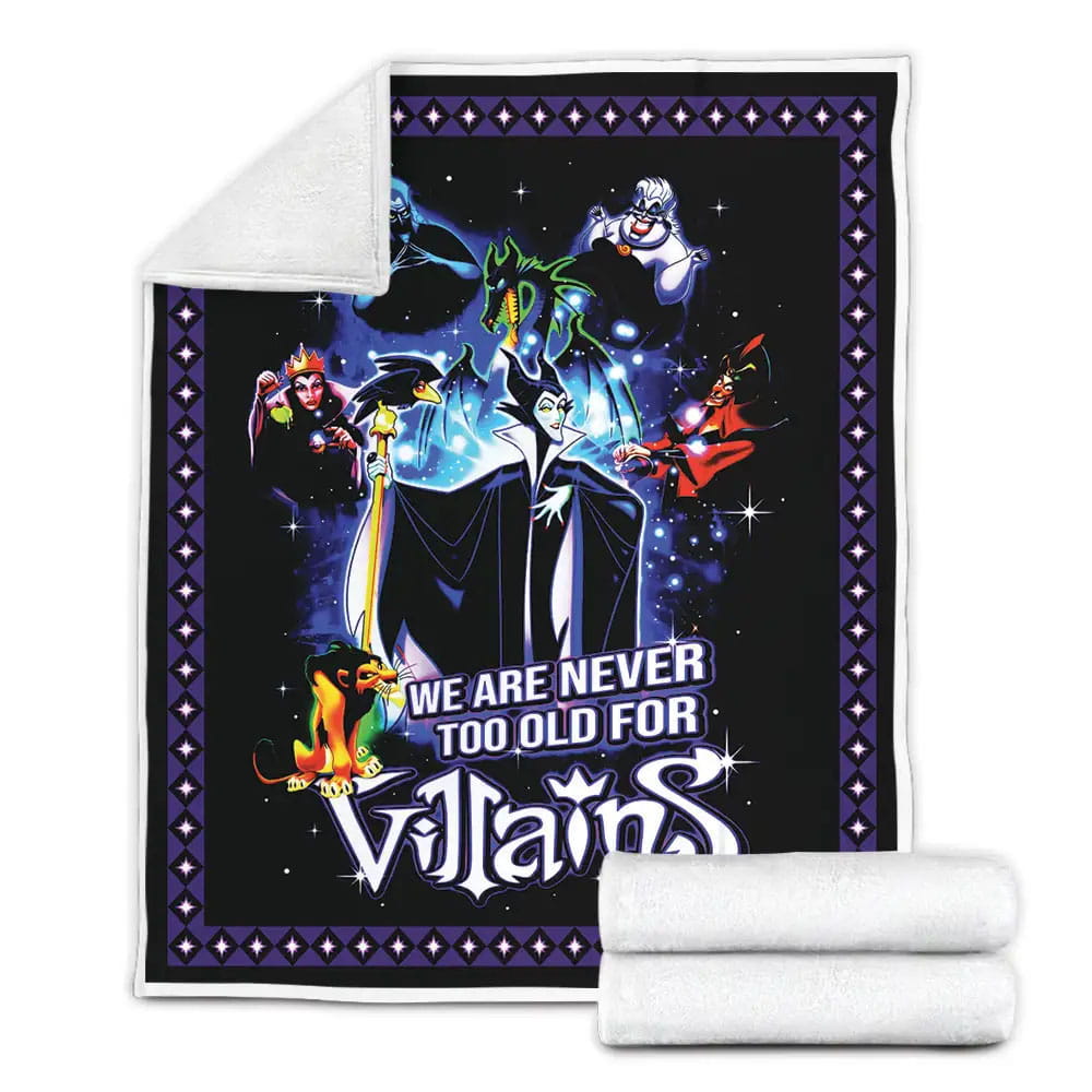 Disney Villains Fleece Blanket Gift For Wife Husband Besties