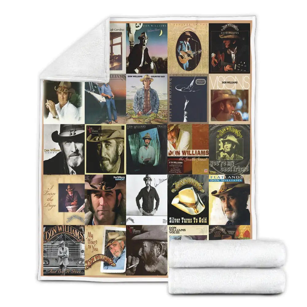 Don Williams Fleece Blanket Gift For Birthday Halloween Christmas