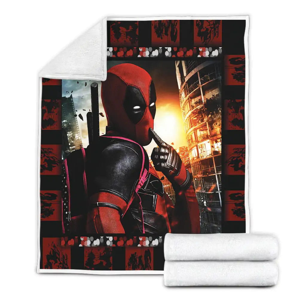 Deadpool Fabric 3d Fleece Blanket Perfect 
