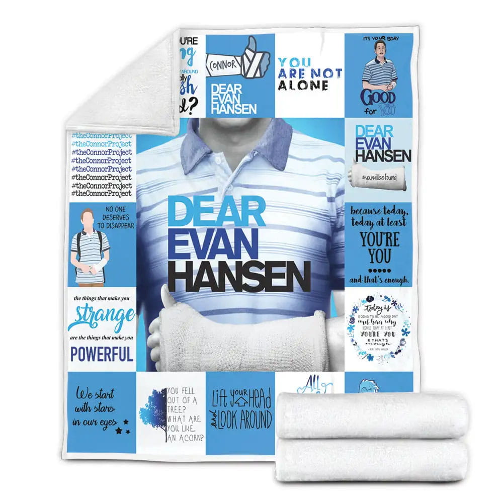 Dear Evan Hansen Fleece Blanket Gift For Birthday Halloween Christmas