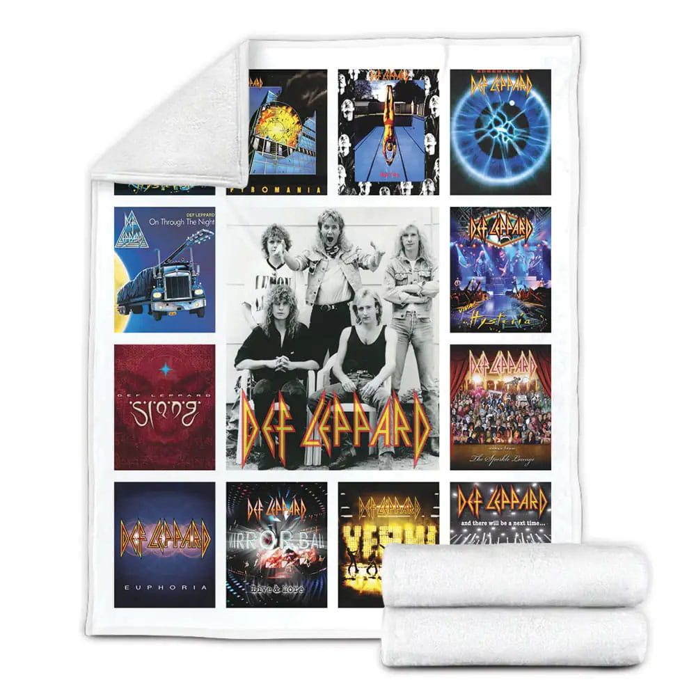 Def Leppard Fleece Blanket Gift For Mothers Day Fathers Day