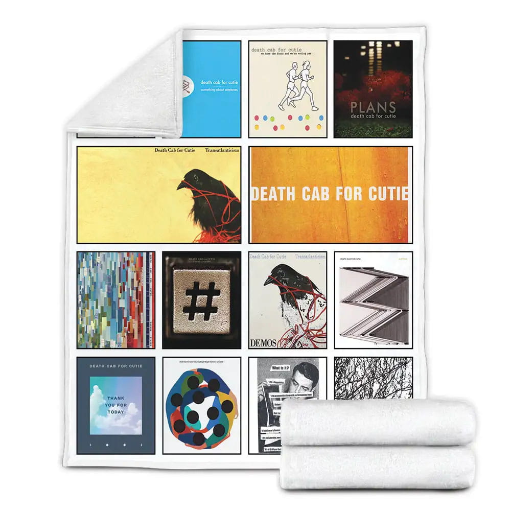 Death Cab For Cutie Album Covers Fleece Blanket Perfect 