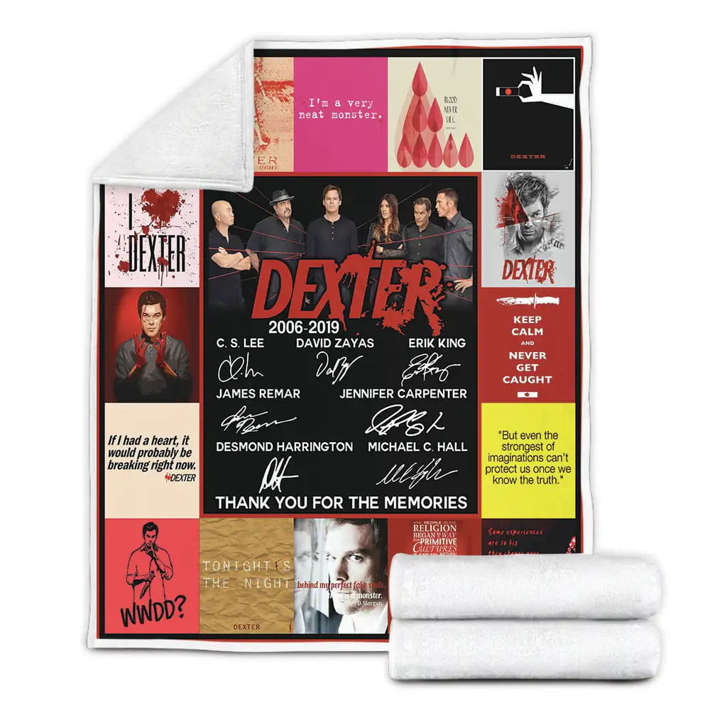 Dexter Fleece Blanket Gift For Birthday Halloween Christmas