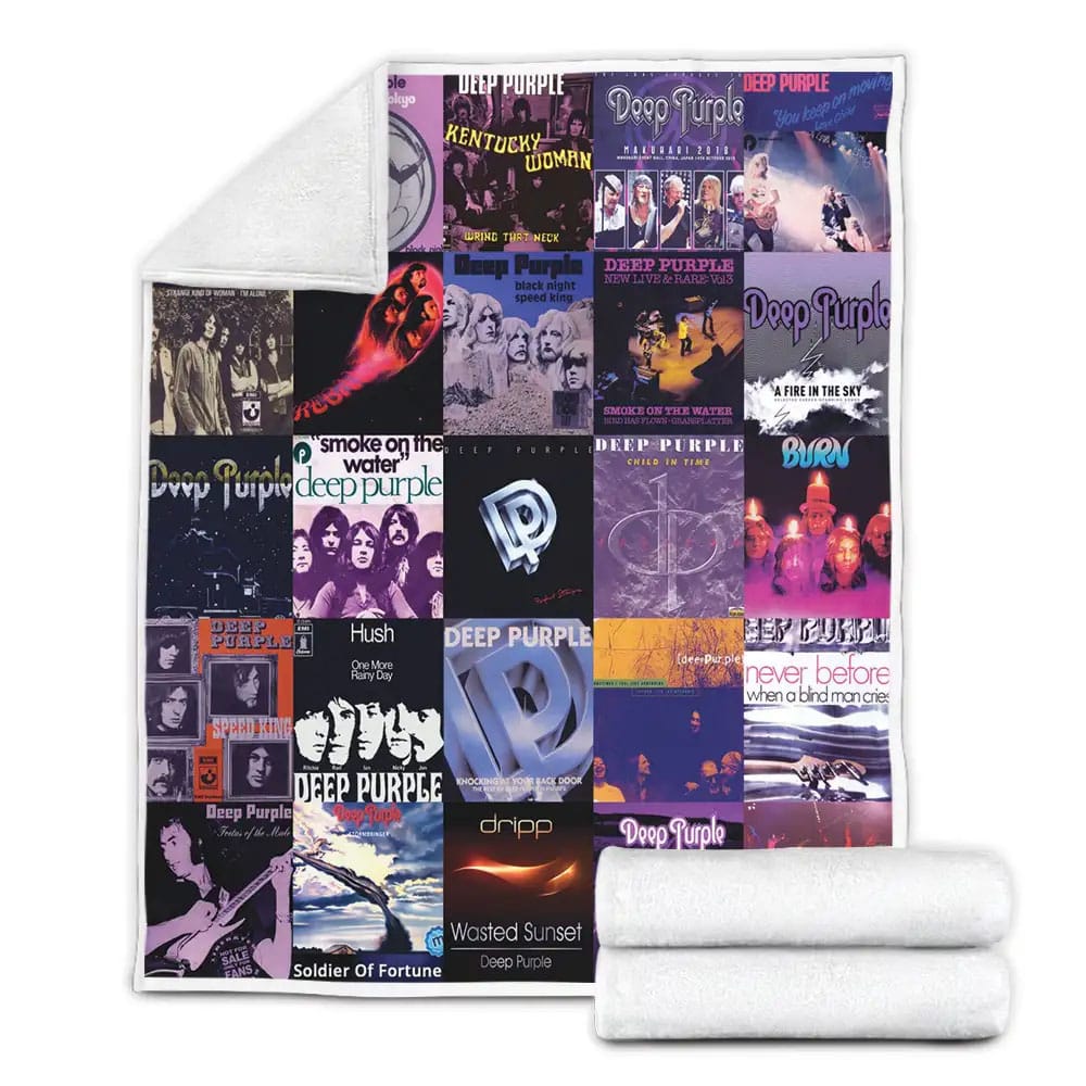 Deep Purple Albums Fleece Blanket Perfect 