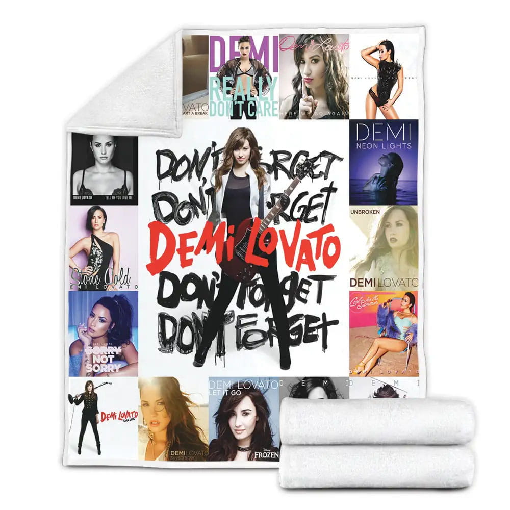 Demi Lovato Albums Fleece Blanket Gift For Wife Husband Besties