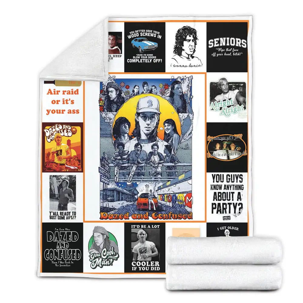 Dazed And Confused Fleece Blanket Gift For Mothers Day Fathers Day