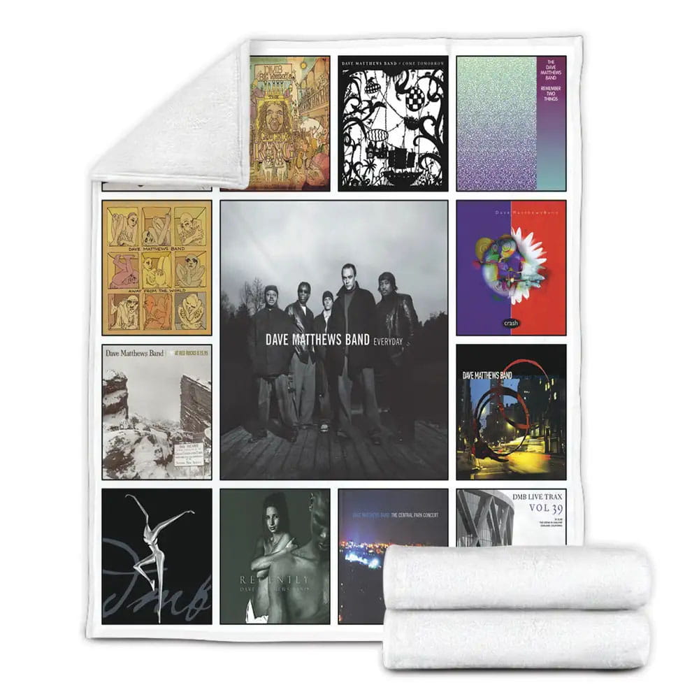 Dave Matthews Band Best Albums Fleece Blanket Gift For Birthday Halloween Christmas