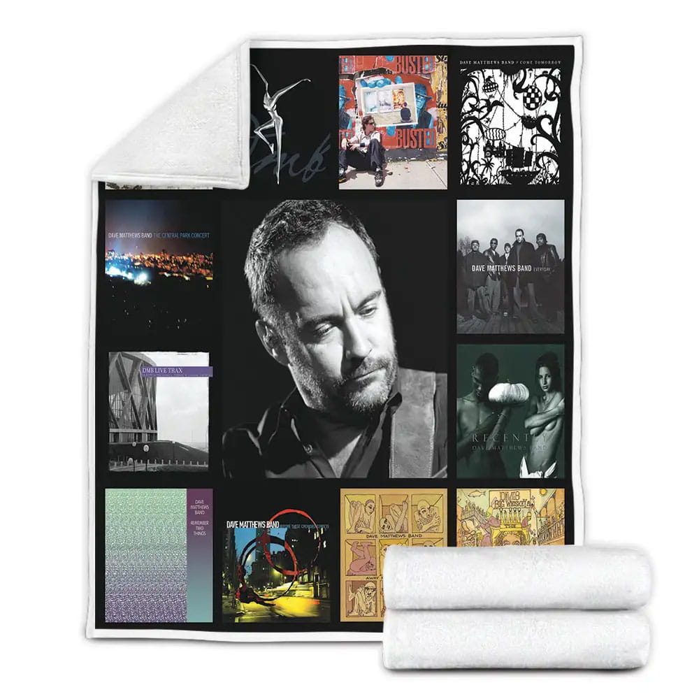 Dave Matthews Fleece Blanket Gift For Mothers Day Fathers Day