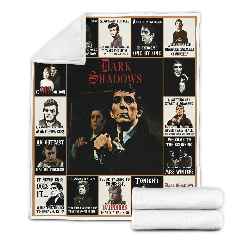 Dark Shadows 1966 Fleece Blanket Gift For Birthday Halloween Christmas
