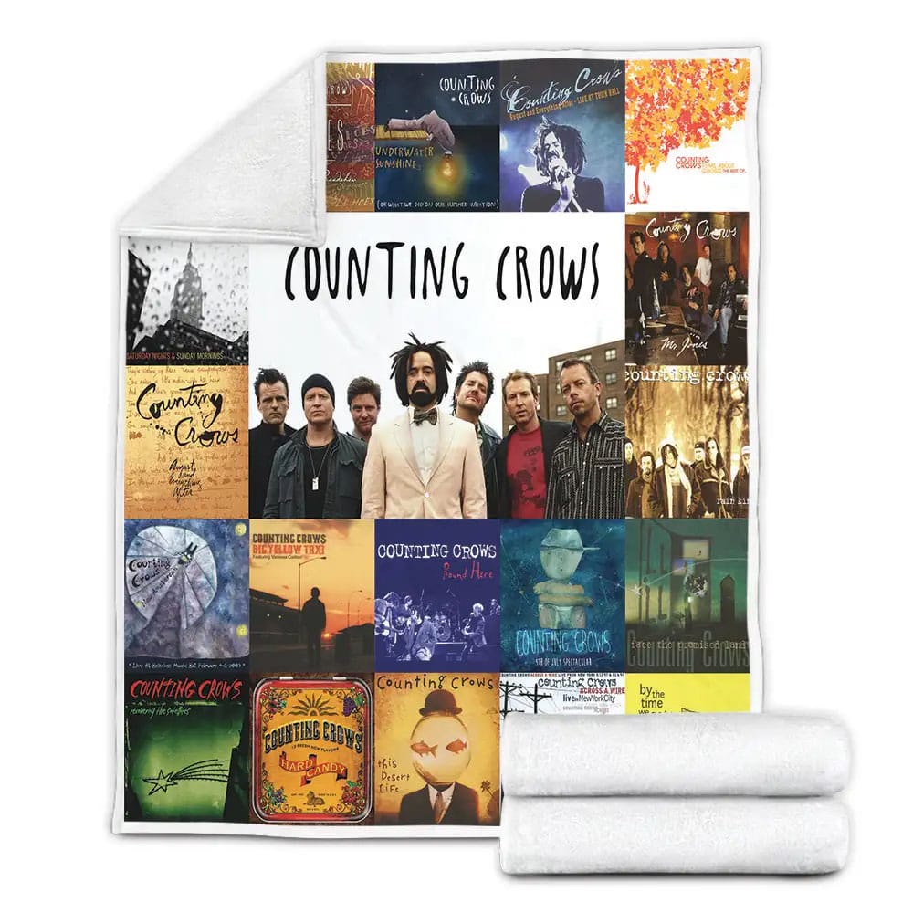 Counting Crows Fleece Blanket Gift For Wife Husband Besties