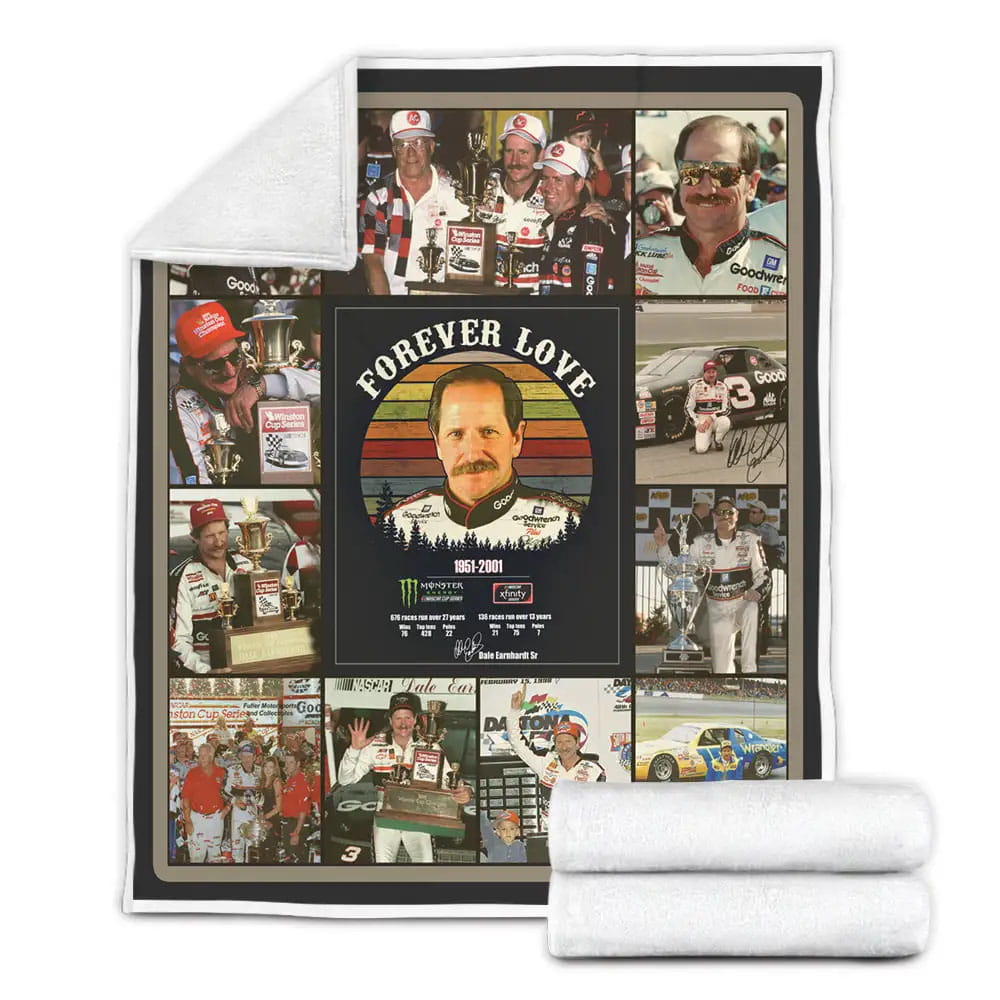 Dale Earnhardt Fleece Blanket Perfect 