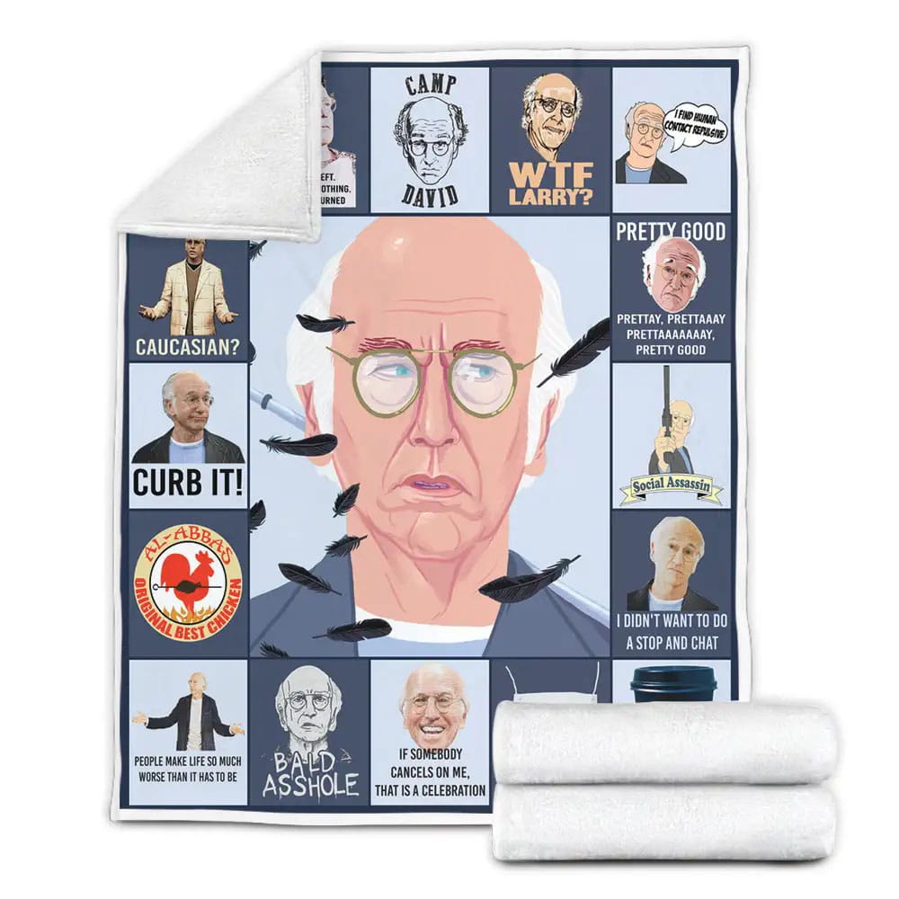 Curb Your Enthusiasm Fleece Blanket Gift For Birthday Halloween Christmas