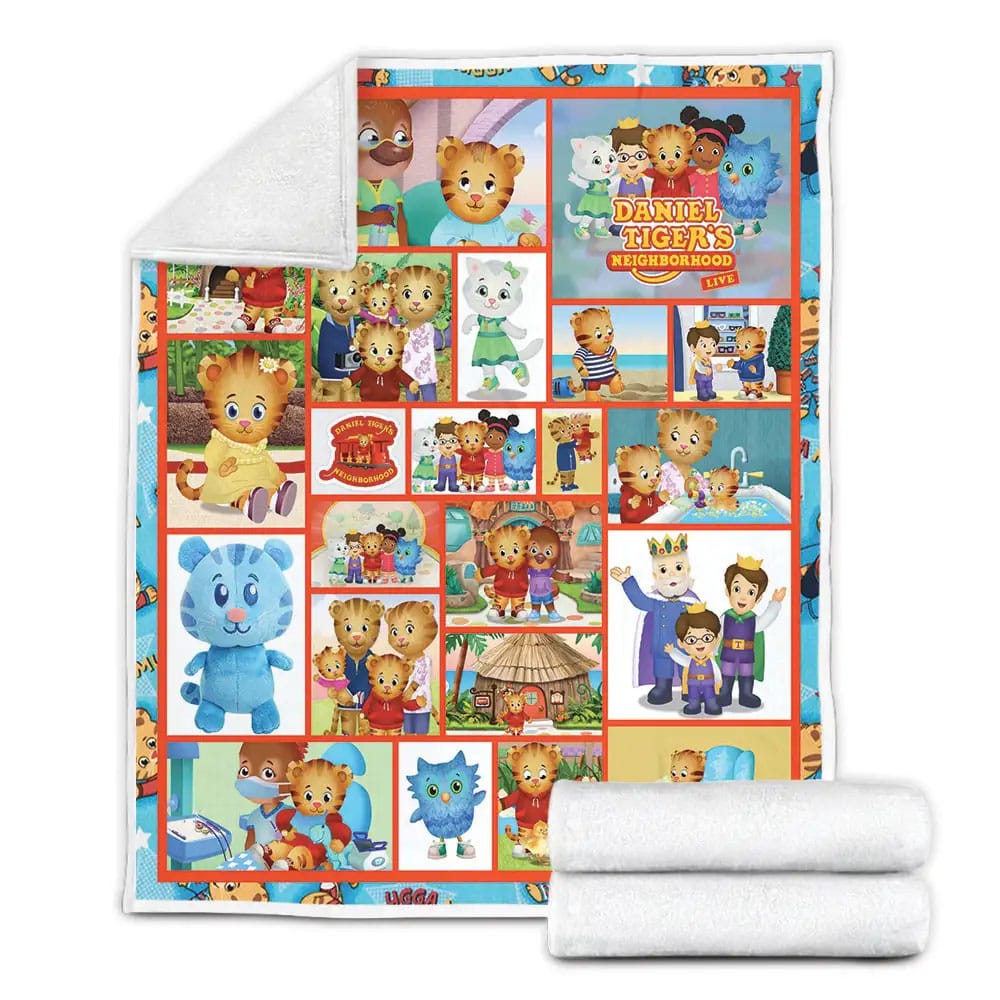 Daniel Tigers Neighborhood Fleece Blanket Gift For Mothers Day Fathers Day