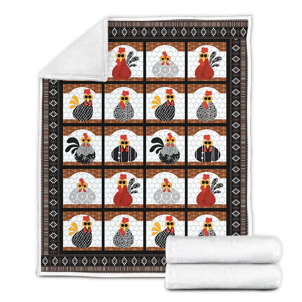 Cool Chicken Collection Fleece Blanket Perfect 