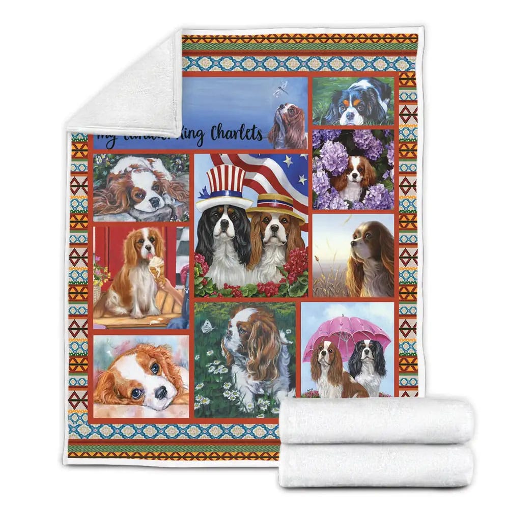 Cocker Spaniel Fleece Blanket Gift For Mothers Day Fathers Day