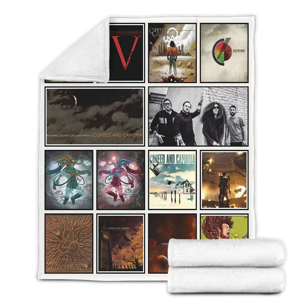 Coheed And Cambria Album Covers Fleece Blanket Gift For Birthday Halloween Christmas