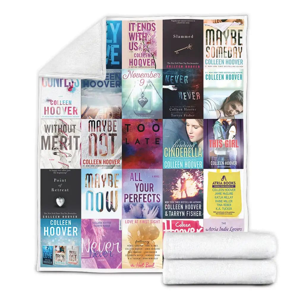 Colleen Hoover Books Fleece Blanket Gift For Wife Husband Besties