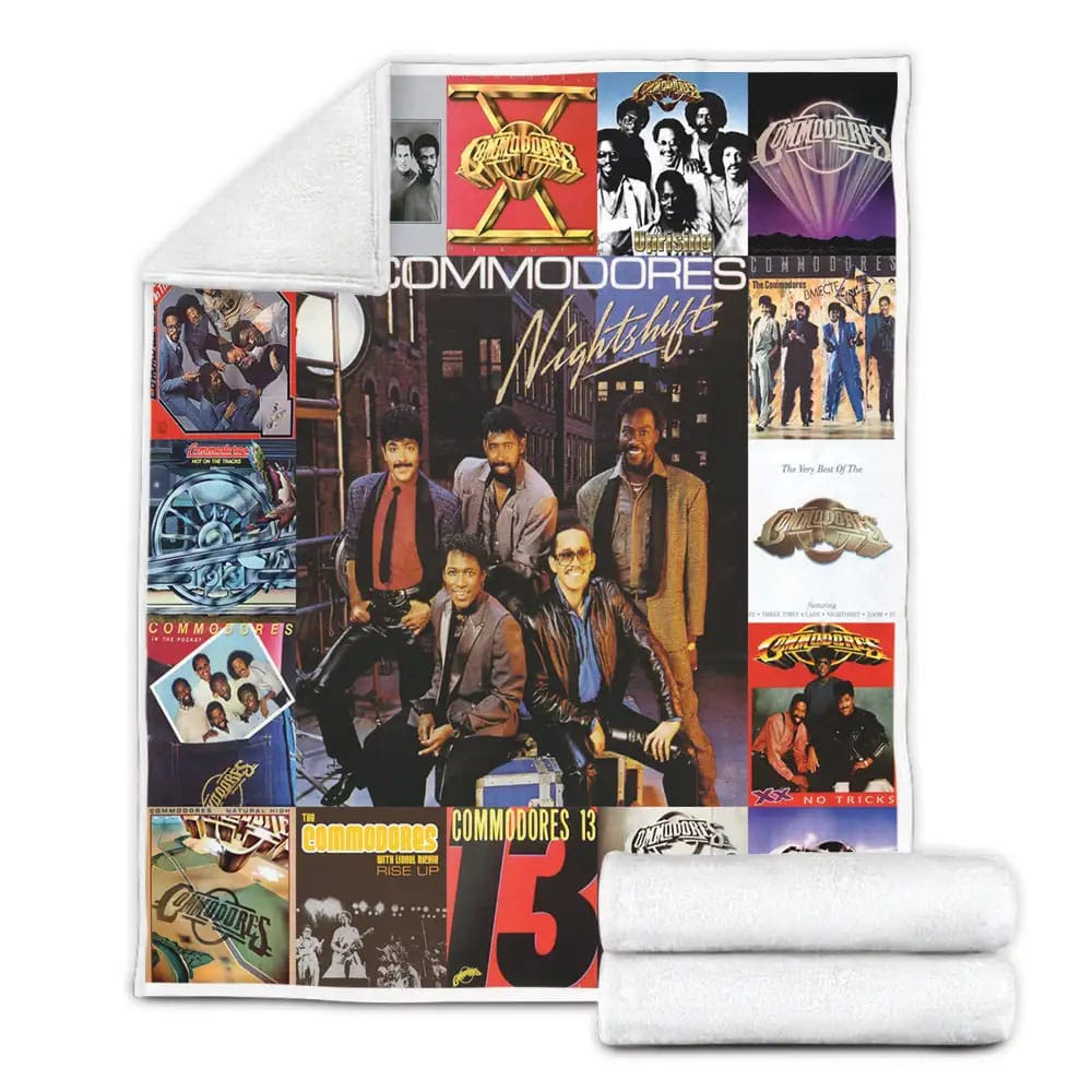Commodores Band Albums Fleece Blanket Gift For Birthday Halloween Christmas